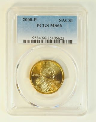 2000 - P Sacagawea One Dollar Coin 2 - Pcgs Graded Ms66