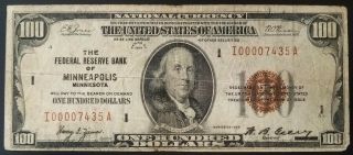 1929 $100 Nat 
