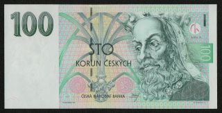 Czech Republic (p18d) 100 Korun 1997 Unc Serial Prefix F