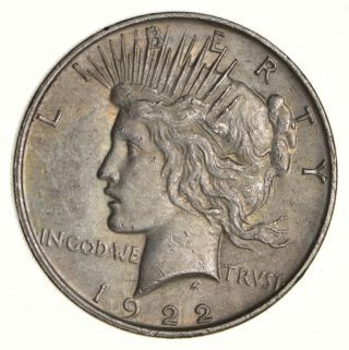 Early - 1922 - D - Peace Silver Dollar - 90 Us Coin 740