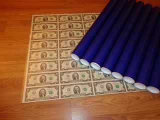 32 Uncut Sheet $2x32 Early Release - Crisp 2 Dollar Notes Rare Real Investment