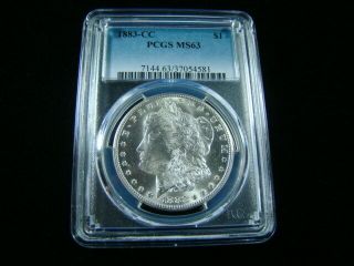 1883 - Cc Morgan Silver Dollar Pcgs Graded Ms63