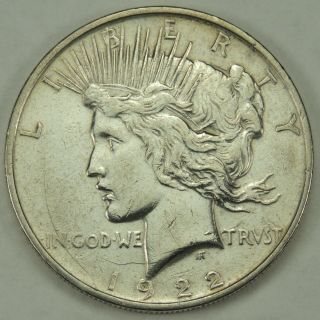 1922 - D $1 Peace Silver Dollar Vam - 2bf (060218)