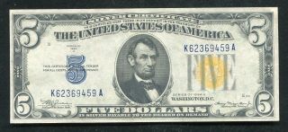 Fr.  2307 1934 - A $5 Five Dollars “north Africa” Silver Certificate About Unc