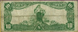 $10 1902 National bank note Atlantic National Bank of Jacksonville,  Florida 2