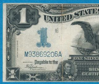 $1.  00 1899 Fr.  236 Black Eagle Silver Certificate Average Circulated Vf