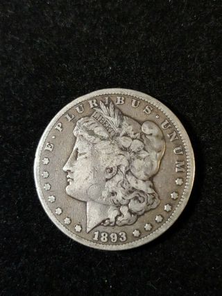 1893 - Cc Morgan Silver Dollar - Rare Carson City Coin Key Date