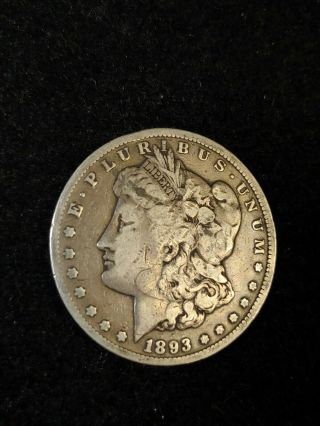 1893 - CC Morgan Silver Dollar - Rare Carson City Coin KEY DATE 2