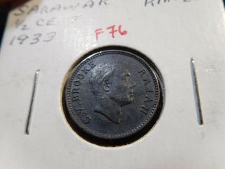 F76 Malaya Sarawak 1933 1/2 Cent