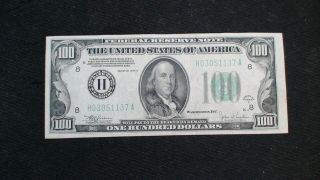 1934 C 100 Dollar Federal Reserve Note St.  Louis $100 Bill Buy It Now