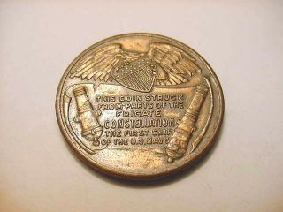 U.  S.  FRIGATE CONSTELLATION MEDAL MADE FROM PARTS 2