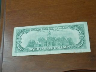 1981 A (E) $100 One Hundred Dollar Bill Federal Reserve Note Richmond 3