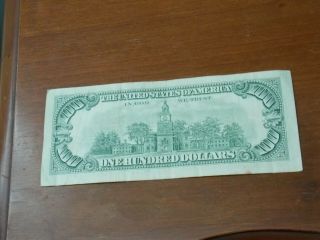 1981 A (E) $100 One Hundred Dollar Bill Federal Reserve Note Richmond 4