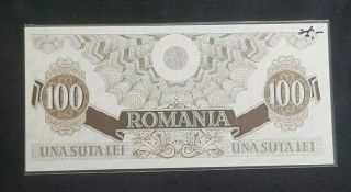 BANK OF ROMANIA,  100 LEI 1947,  UNC 2