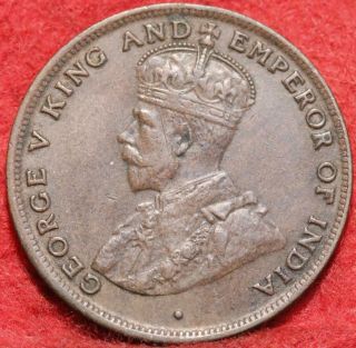 1919h Hong Kong 1 Cent Foreign Coin