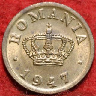 Uncirculated 1947 Romania 50 Bani Foreign Coin