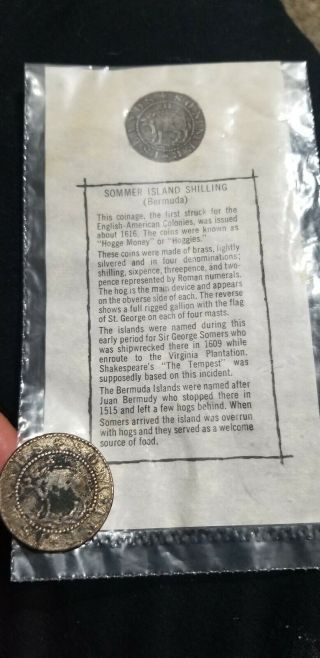 1616 Sommer Islands (bermuda) One Shilling Xii