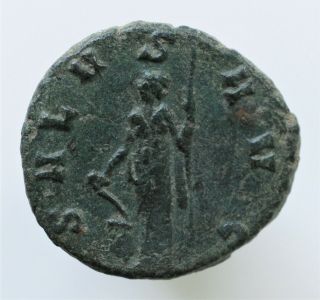 Claudius II AE Antoninianus.  3,  87g;19mm.  268 - 270 AD.  IMP C CLAVDIVS AVG 2