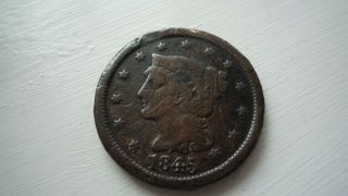Usa 1845 Large One Cent Coin