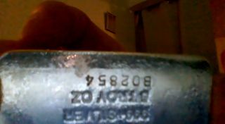Engelhard 5 Troy oz.  999 Fine Silver Bar low mintage scarce. 7