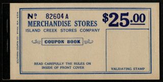 Spitzbergen Island Creek Stores Co.  25 Dollars Nd (1911) Aunc,  Complet Booklet