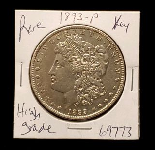 1893 P Morgan Silver Dollar Rare Key Date
