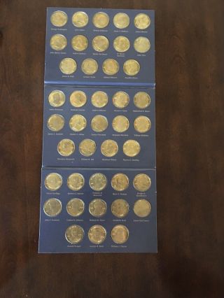 A Coin History Of The US Presidents 41 Brass Coin Complete Set In Book 2