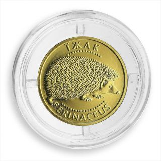 Ukraine 2 Hryvnas Hedgehog Fauna Animal Golden Coin 2006
