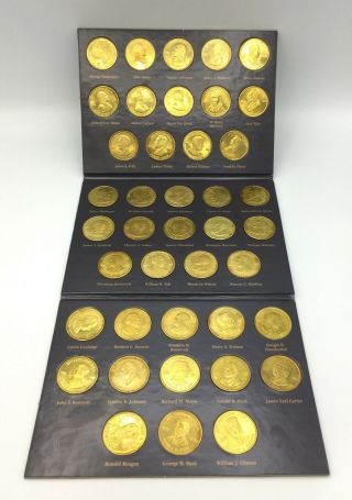 A Coin History Of The Us Presidents 41 Coin Complete Set In Book