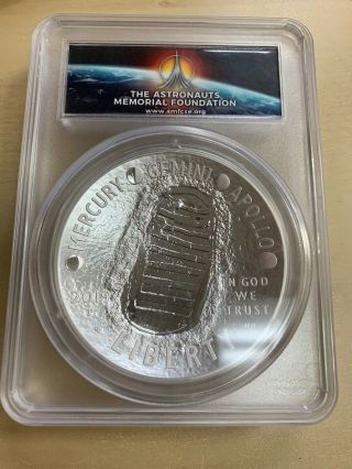 2019 P Apollo 11 50th Anniversary 5 Oz Silver Coin Pcgs Pf69 Dcam Fs Amf Label