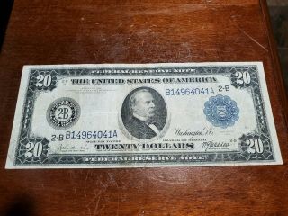 1914 20 Dollar Federal Reserve Note York
