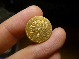 1914 $2.  50 Indian Gold Coin Quarter Eagle