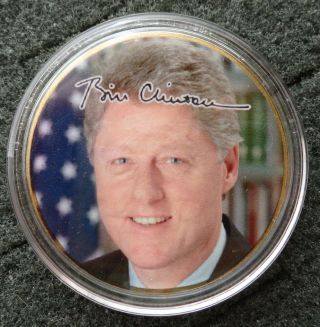 Bill Clinton 24k Gold Plated Memorabilia Coin 1