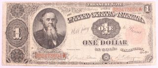 Series 1891 Treasury Note $1 Fr 351 Tillman Morgan 082e