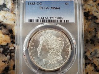 $280 - $295 Value 1883 - Cc Morgan Silver Dollar,  Pcgs Ms - 64