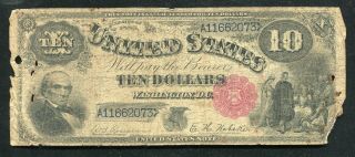 Fr.  110 1880 $10 Ten Dollars “jackass” Legal Tender United States Note