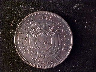 Ecuador One Centavo 1872h