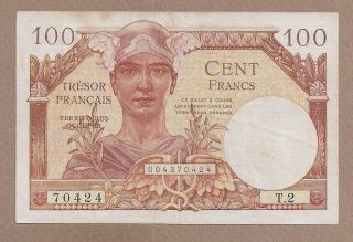 France: 100 Francs Banknote,  (vf),  P - M9,  1947,