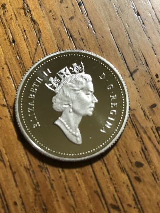 1991 Canadian Proof Quarter Heavy Cameo.  Low Mintage