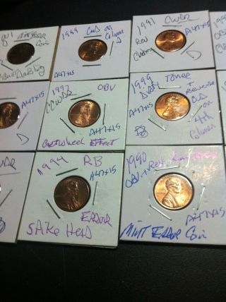JUNK DRAWER ERROR VARIETY 15 DIFFERENT CENTS GREAT VALUE A47X15 3