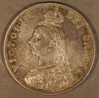 1889 Great Britain Double Florin Coin U.  S.