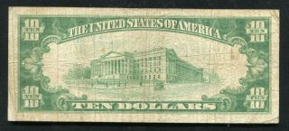 1929 $10 THE FIRST NATIONAL BANK OF TAMPA,  FL NATIONAL CURRENCY CH.  3497 2