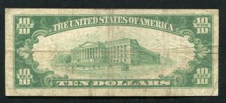1929 $10 THE FIRST NATIONAL BANK OF CANONSBURG,  PA NATIONAL CURRENCY CH.  4570 2