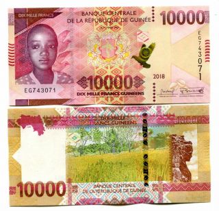 Guinea 10000 Francs 2018 P - Unc