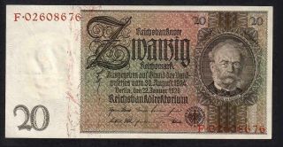 20 Reichsmark From Germany 1929
