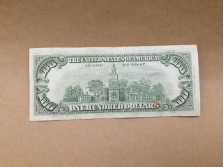 1981 (L) $100 One Hundred Dollar Bill Federal Reserve Note Old Crisp 2