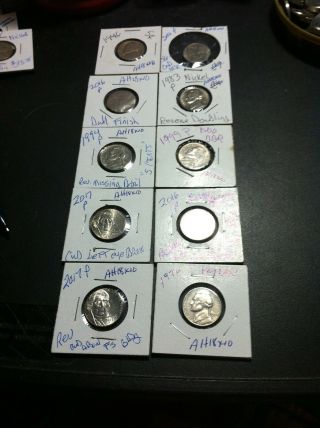 Error Variety Jefferson Nickels Great Value Ah18x10