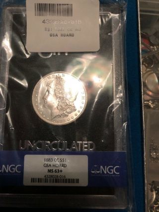 1883 Cc Morgan Silver Dollar Gsa Ms63,  Graded By Ngc All