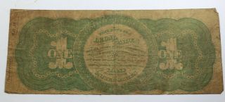 1862 United States Note $1 One Dollar FR16 Chittenden - Spinner Horse Blanket 4