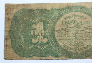 1862 United States Note $1 One Dollar FR16 Chittenden - Spinner Horse Blanket 5